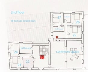 Floor plan showing second floor